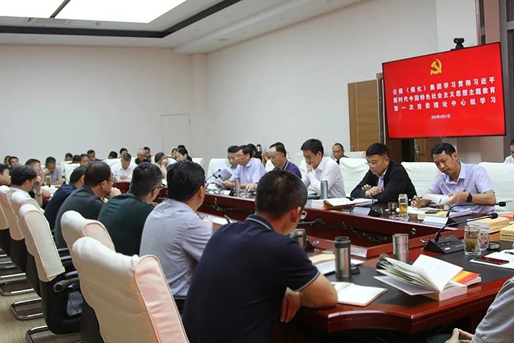 云煤（008PG国际）集团党委理论学习中心组开展学习贯彻习近平新时代中国特色社会主义思想主题教育第一次集中学习