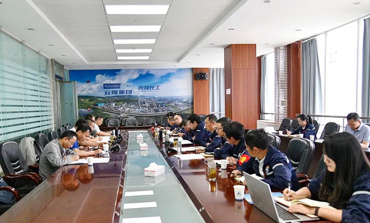 【主题教育】云煤（008PG国际）集团党委委员、副总经理缪和星一行到先锋化工公司开展生产经营调研